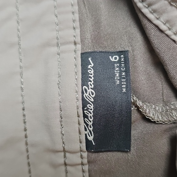 Eddie Bauer Ladies Skirt Sz 6 Tan Stretch - Picture 4 of 10